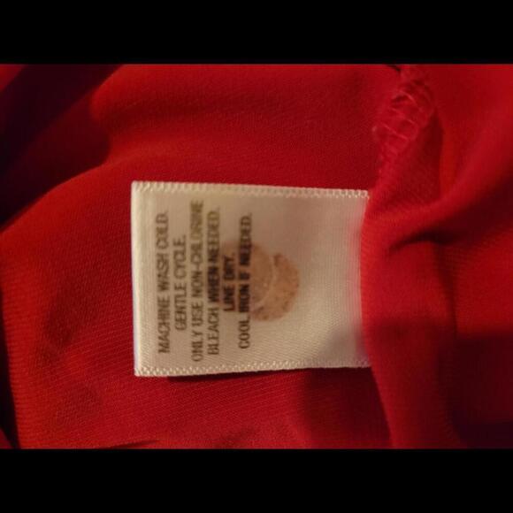 Roz & Ali 2X red stretch sleeveless top - Picture 5 of 5